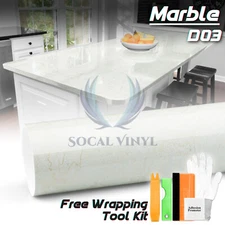 Gloss Marble Granite Vinyl Wrap Sticker Wallpaper Kitchen Home Counter Top D03