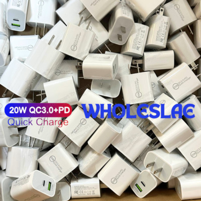 QC3.0 PD 20W Fast Quick Charge USB Type C Wall Charger Adapter Lot For iPhone 14