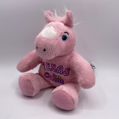 Horse Stuffed Animal Texas Cutie Pink Pony Plush Fort Worth Souvenir 6  Toy Stoc