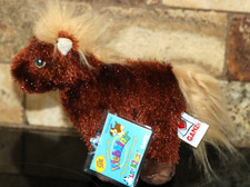 Ganz Webkinz Lil' Kinz Brown Horse 7" Plush Stuffed Animal Toy - with Code