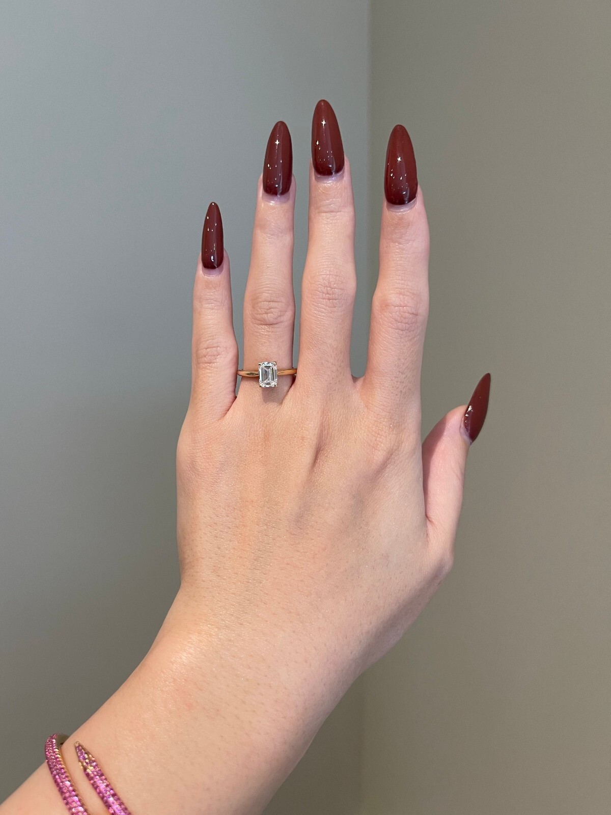 1 CT Emerald Cut Diamond Ring in 925 Silver - Unique Gift for Her