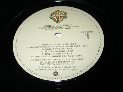 Rickie Lee Jones 旧規格　未開封 Rickie Lee Jones – Rickie Lee Jones – Vinyl (180g, LP, Album + 5