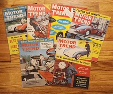 Motor Trend Magazine YOU CHOOSE ISSUE 1952-1960