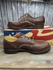 NOS Vintage Georgia Boot Industrial Low Work Shoe Brown 10M G6520 SEE PHOTOS