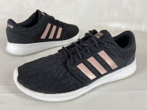 adidas cloudfoam qt racer black and gold