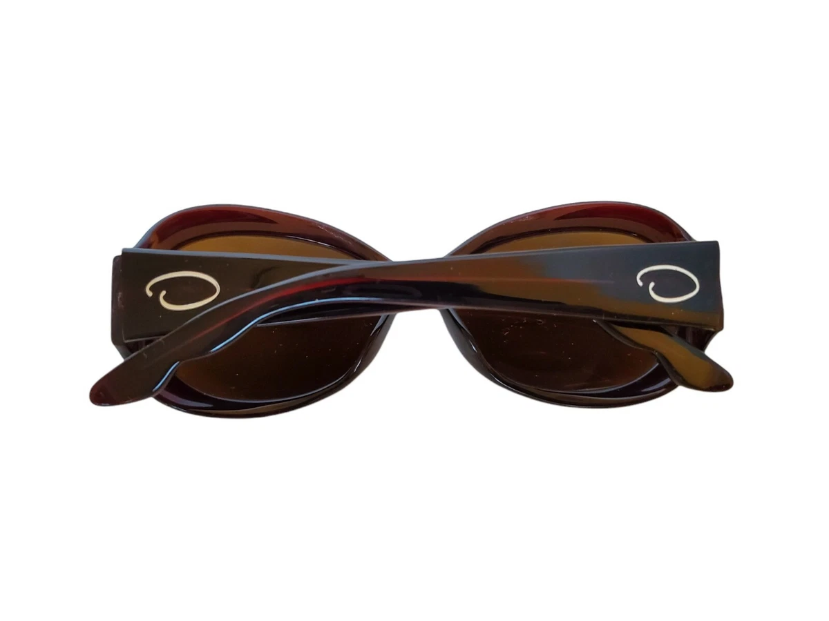Oscar de la renta tortoise best sale shell sunglasses