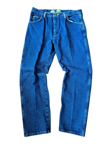 Cabelas Blue Jeans Mens 36/30 Style 905100D Zip Fly 5 Pocket Roughneck Relax Cut