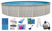 30'x52 Ft Round Meadows Above Ground Steel Wall Swimming Pool & Liner & Kit on sale 30'x52 Ft Round Meadows Above Ground Steel Wall Swimming Pool & Liner & Kit on sale