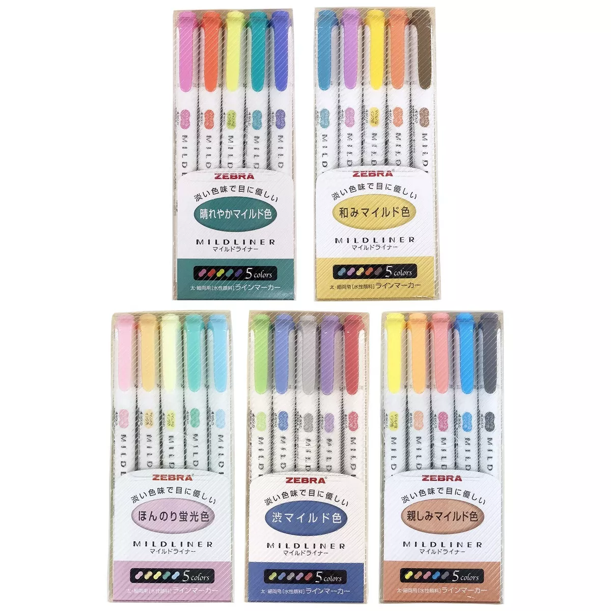 Zebra Mildliner highlighter pen set, 25 Pastel Color set (Count) (Count)  (Cou