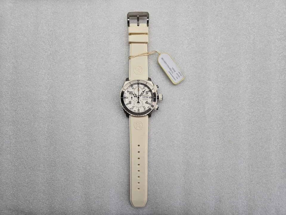 RELOJ HOMBRE ARMAND NICOLET AUTOMÁTICO CORREA CAUCHO TITANIO T616B-AG-G9610B NUEVO Foto 3 de 4