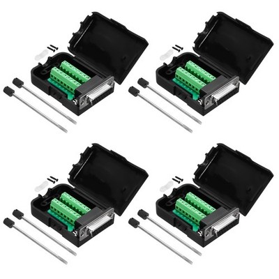 D-Sub DB15 Breakout Board Connector weiblicher Buchse Klemmenblock Adapter 4stk