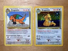 Dragonite 4/62 Fossil 1999 5 WB Promo Vintage WOTC Holo Pokemon Card Lot