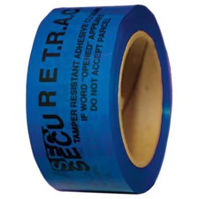 Novavision Pst2b-61A-180 Tamper Evident Tape, Blue, 2Inx180ft