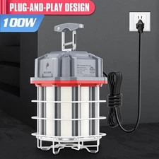 100W LED Temporary Work Light Industrial Construction Linkable High Bay Lights