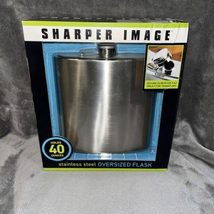 Sharper Image Stainless Steel Oversized Flask Holds 40 Ounces 4 Outdoor Picnic!