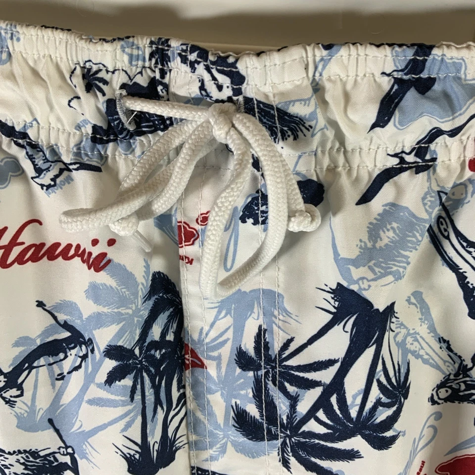 Bañador Islander bolsillos forrados/forro interior Hawaii Aloha para hombre XXL Foto 3 de 4