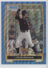 2012 Bowman Chrome Prospects Redemption Refractor Blue Wave Jose Osuna 0e3