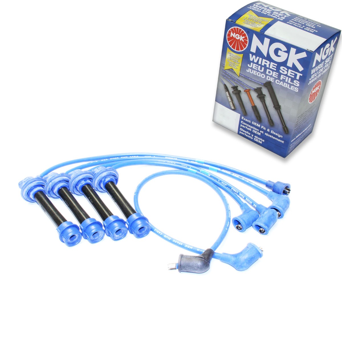 NGK 8143 RC-TX35 Spark Plug Wire Set for CH7416 9805 9100 86468 7425 700364 av