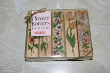 NEW OLD STOCK, HERO ARTS LL287 FLOWER BORDERS SET OF 5 RUBBER STAMPS