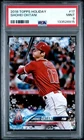 Shohei Ohtani 2018 Topps Holiday #17 (PSA 9-Mint) 2025 NL MVP- Rookie Card (RC)