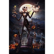 Najiaxiaowu Jigsaw Puzzle 1000 Piece Wooden Puzzle Halloween Picture Family