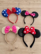 Minnie Mouse Ears Headbands Bundle Lot of 4 Disney Inspired
