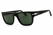 Persol PO3348S 95/31 Black/Green 57-20-145 Sunglasses New Authentic