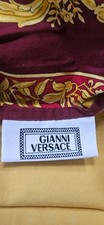 Gianni Versace Barocco Vintage KING? 90er Jahre Burgund/Gold 2x GROSSE Kissenbez&uuml;ge