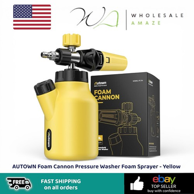 #ad AUTOWN Foam Cannon Pressure Washer Foam Sprayer Yellow $22.99
