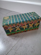 Vintage St Michael Clown Cookie Metal Tin Storage Box Retro Collectable Circus