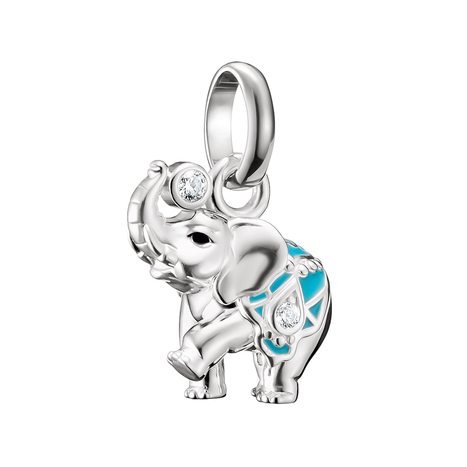 THOMAS SABO Schmuck Charm-Anhänger Elefant Connect Silber CC1327-041-17
