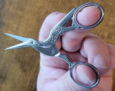 Gingher Chrome Stork Embroidery (G-CST) Scissors (Free Shipping)