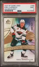 2020 SP GAME USED GOLDEN BURST #180 KIRILL KAPRIZOV 70/299 PSA 9