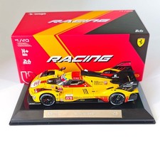 Burago 1/43 Ferrari 499P 24 Hours of Le Mans 83 -Yellow
