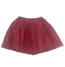 Hanna Andersson - Tutu Skirt in soft Pink Tulle w Gold Hearts - Size 5 / 110 cm