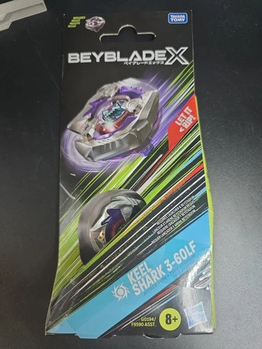 Keel Shark 3-60LF BEYBLADE X Booster Pack Set with Attack Type Right-Spinning