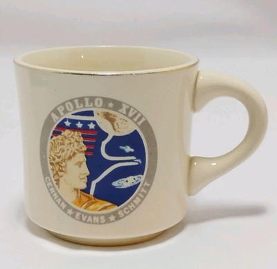 Apollo 17 Commemorative Coffee Cup Mug 1972 *Cernan*Evans*Schmitt*
