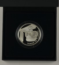 2019 TOWER LONDON THE CROWN JEWELS SILVER PROOF £5 CROWN - complete
