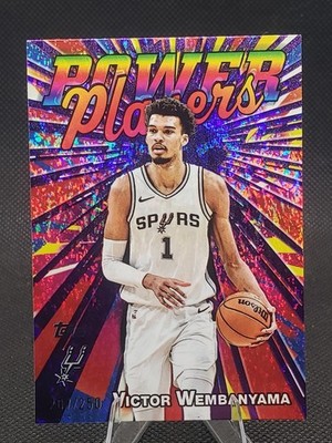 Topps 2025-26 Power Players Victor Wembanyama Purple Holofoil /250 Spurs #PP-15