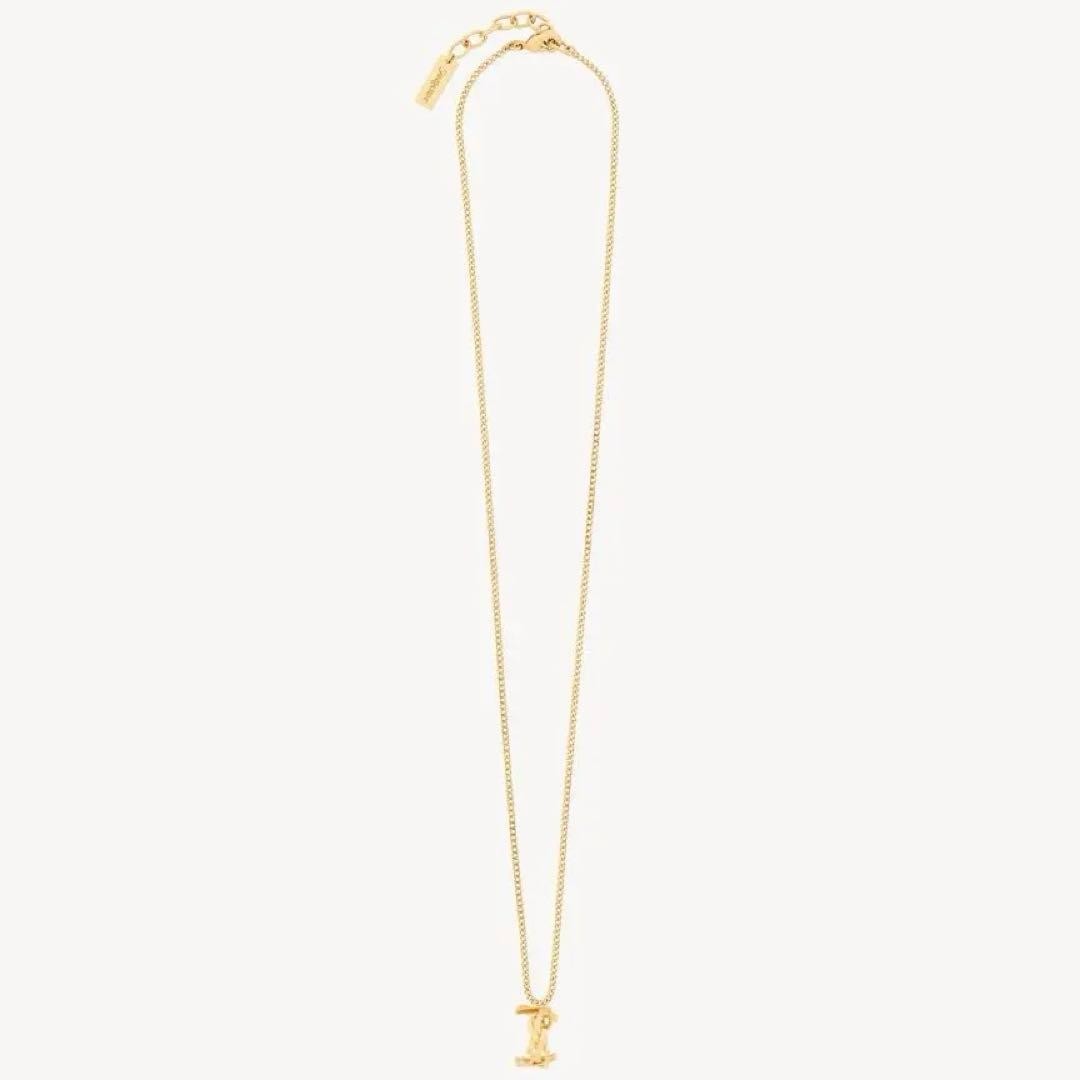 Yves Saint Laurent Cassandra Necklace Gold Metal Necklace w/Boxed