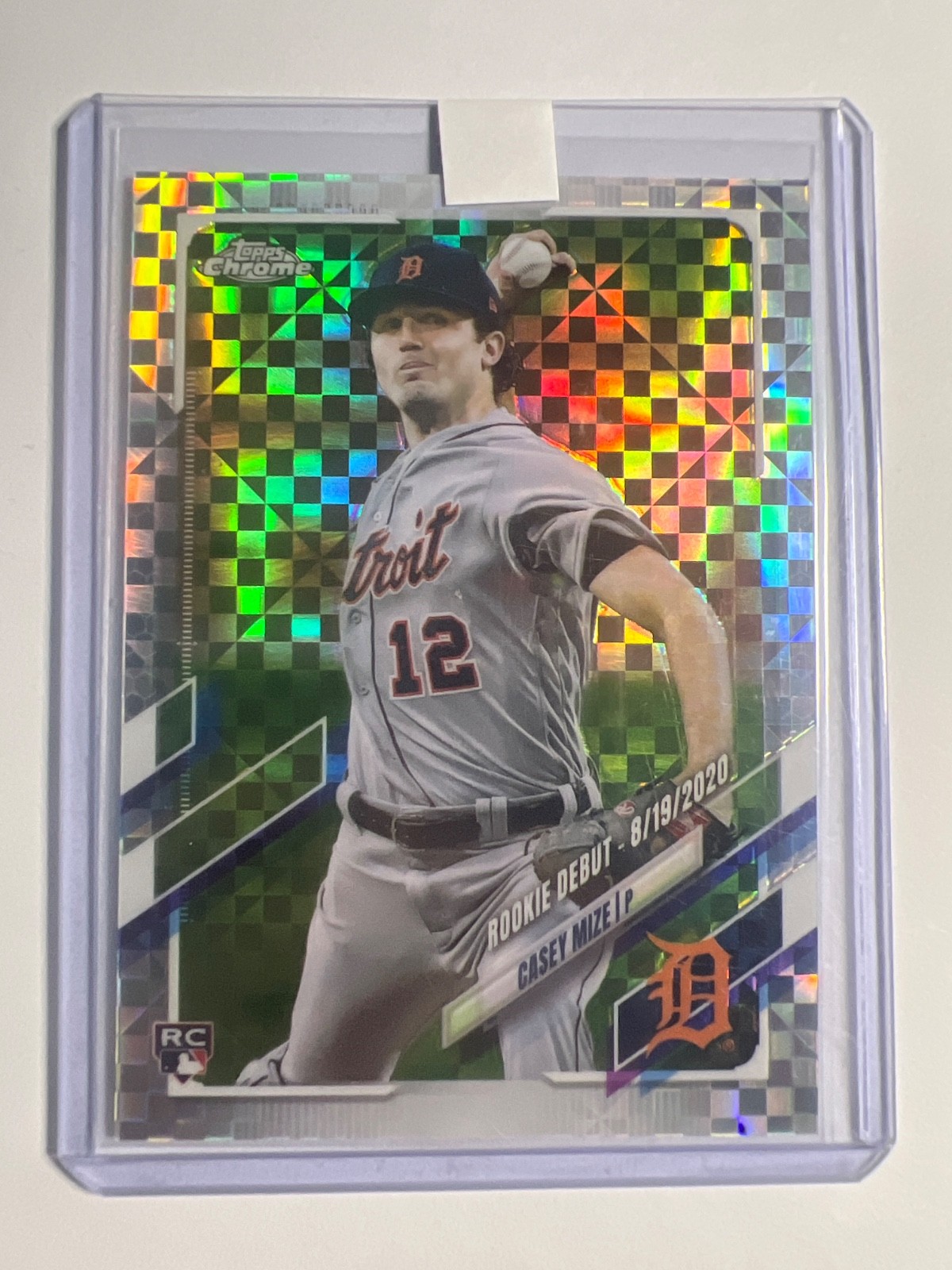 2021 Topps Chrome Update Rookie Debut X-Fractor #D /99 Casey Mize #USC73 RC
