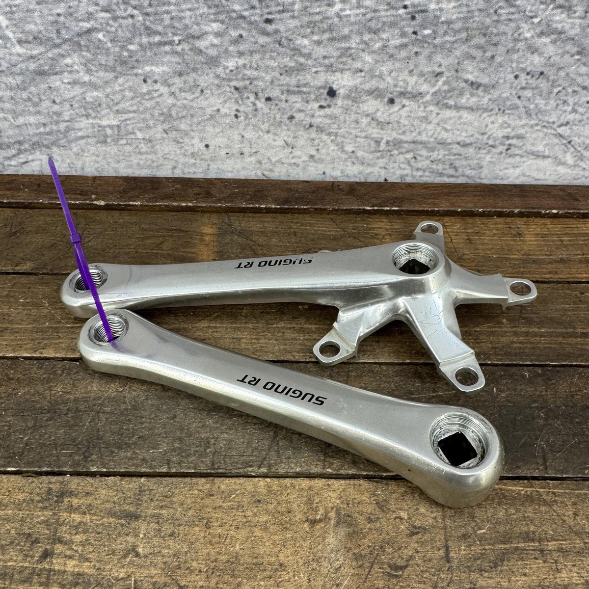 Vintage Sugino RT Crankset 165mm 110 BCD Double Square Taper 165