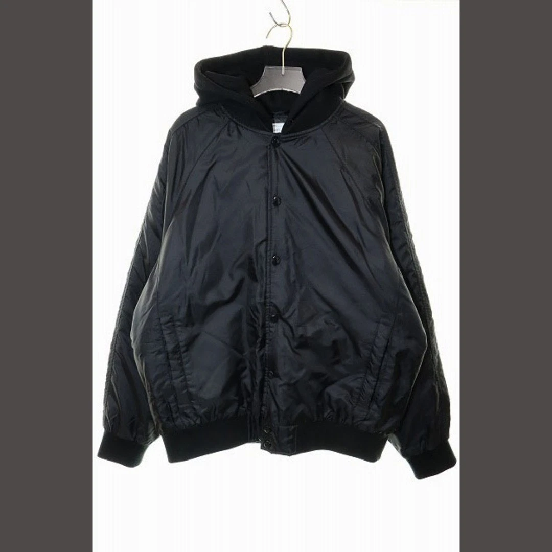 Supreme 24SS GIACCA STADIO CON CAPPUCCIO NERA M A Usato34a697dab1301f7351d13453c