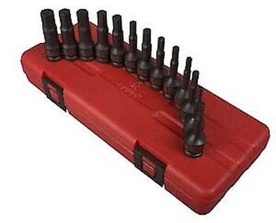 13Pc 3/8 '' Dr Fraktionierte & Metrisch Sechskant Impact Fahrer Set Sunex Tool