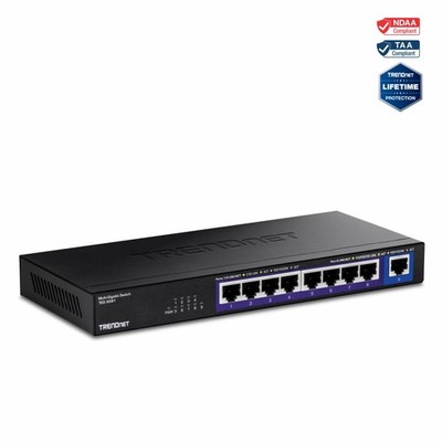 TRENDnet TEG-S591 9-Port Multi-Gig Switch 8x2.5G 1x10G Black