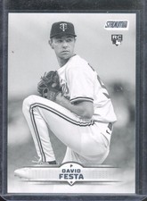2025 Topps Stadium Club DAVID FESTA #186 RC Rookie Black & White SP Twins