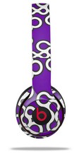 Skin Wrap for Beats Solo Wireless 2 3 4 Locknodes 03 Purple SKIN ONLY