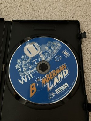 Bomberman Land (Nintendo Wii, 2008) Hudson Games Tested Disc In Generic Case
