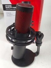 HyperX QuadCast USB Gaming Microphone with LED for PC, PS4/PS5, Mac Red