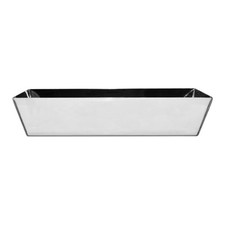 Gipsschale 400 x 108 x 90mm Anrührbecher Mörtel Mischbecher Rechteck EDELSTAHL